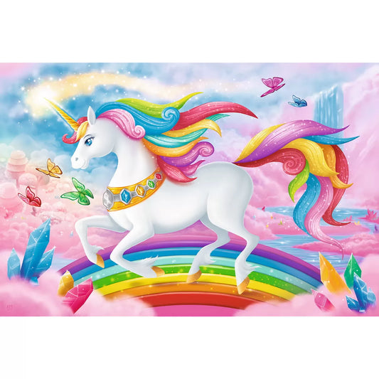 PUZZLE TREFL 100 LUMEA DE CRISTAL A UNICORNILOR, TREFL 100P