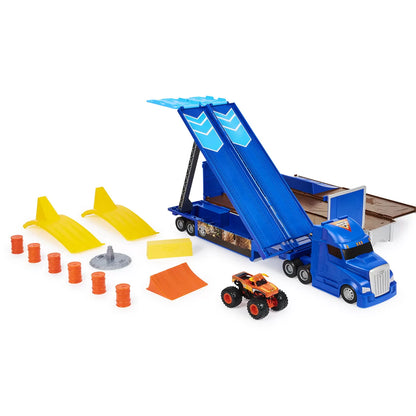 MONSTER JAM SET DE JOACA CAMIONUL CONVERTIBIL IN ARENA, MONSTER JAM