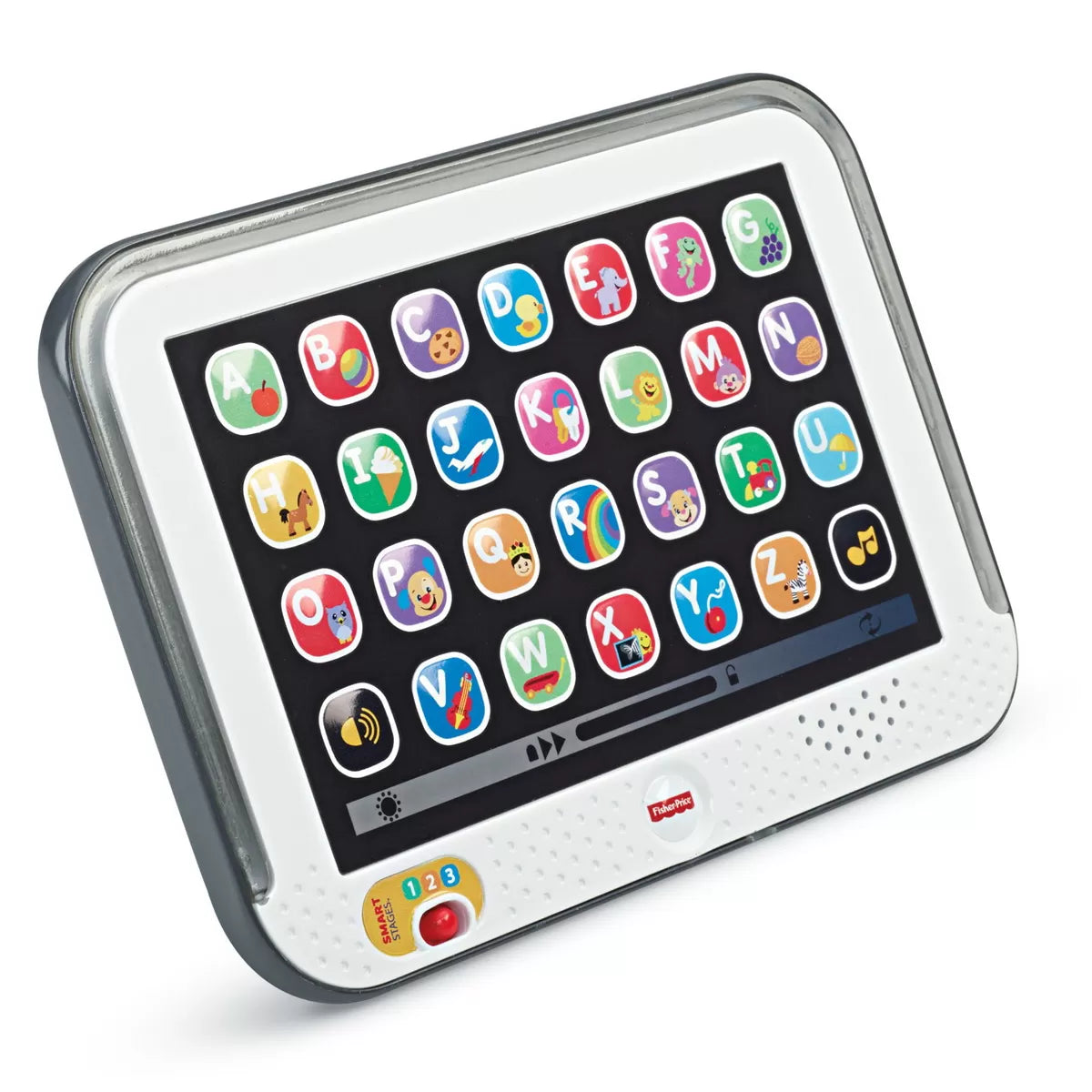 TABLETA EDUCATIVA CU 3 NIVELURI DE DEZVOLTARE LIMBA ROMANA FISHER PRICE, FISHER PRICE - RADE SI INVATA