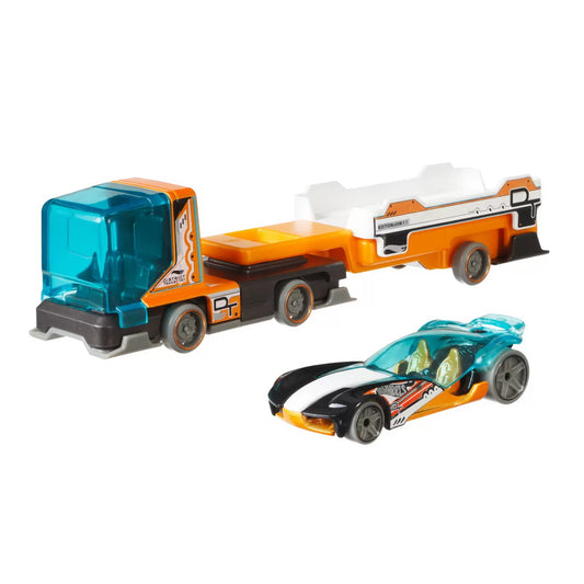 SET CAMION SI MASINA SPORT HOT WHEELS DISTRICT TRANSPORT, HOT WHEELS - VEHICULE