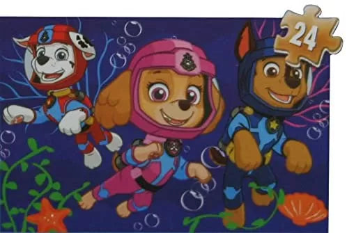 PATRULA CATELUSILOR PUZZLE 4IN1 DIN LEMN, PATRULA CATELUSILOR