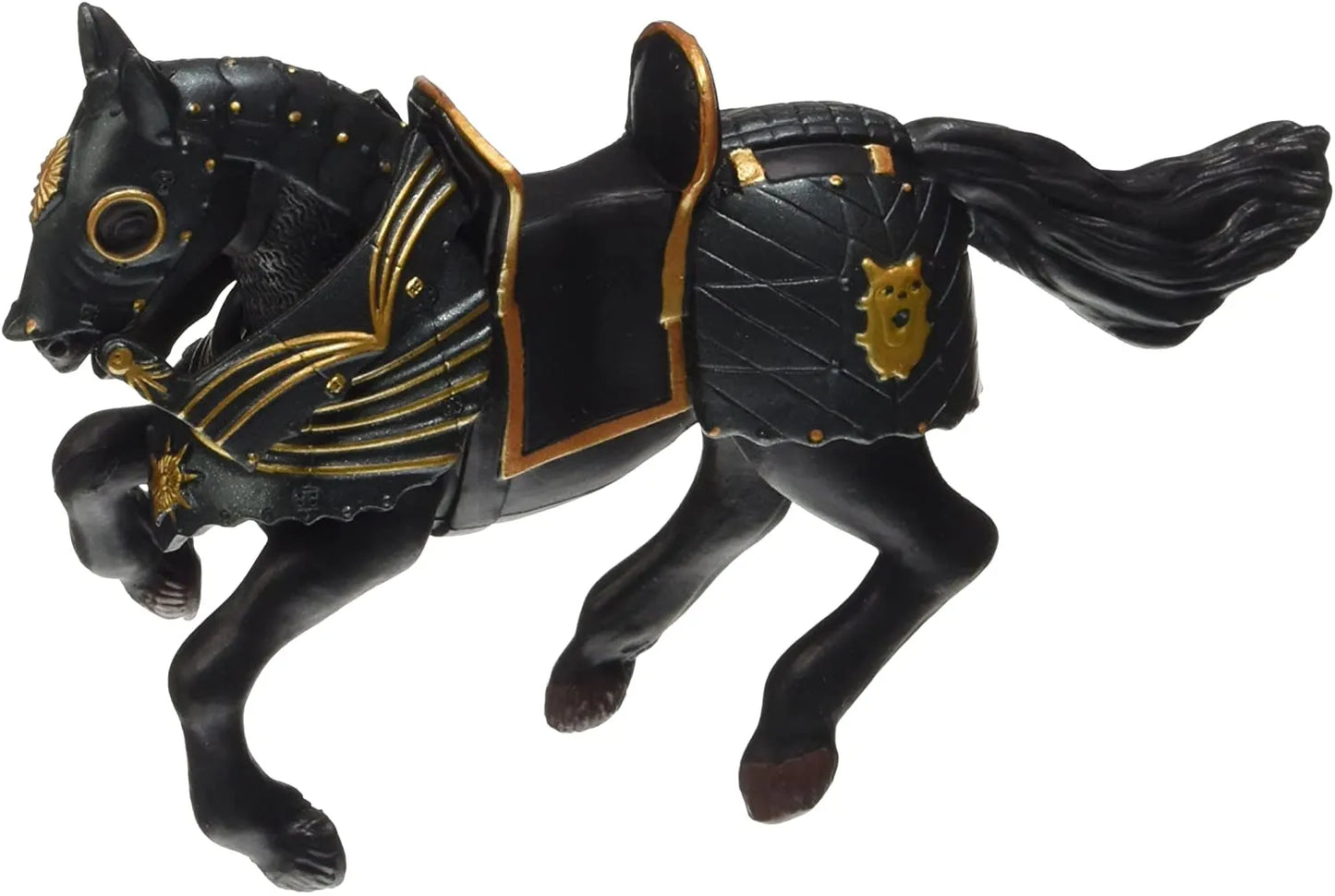 PAPO FIGURINA CAL NEGRU IN ARMURA, PERSONAJE MEDIEVALE FANTASTICE