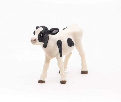 PAPO FIGURINA VITEL ALB CU NEGRU, PRIETENII DE LA FERMA