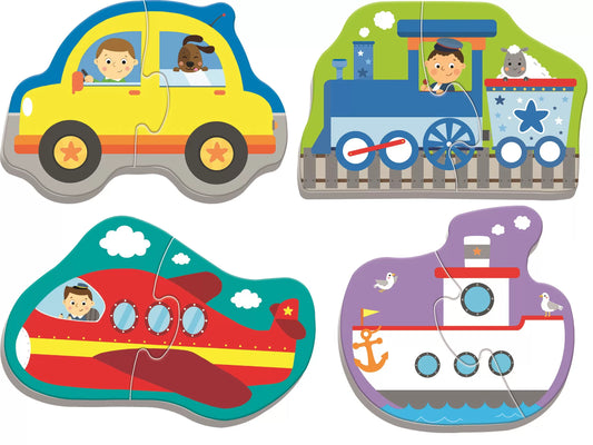 PUZZLE TREFL BABY CLASIC VEHICULE PENTRU TRANSPORT 8 PIESE, TREFL BABY