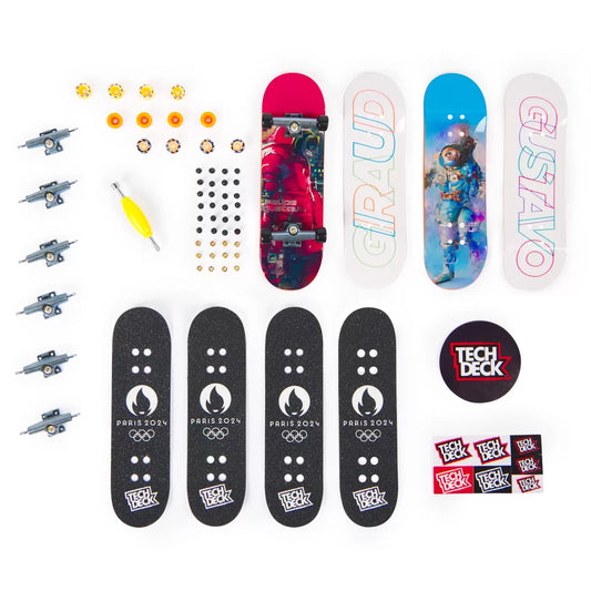 TECH DECK PACHET 4 PIESE FINGERBOARD GUSTAVO 9.6CM , TECH DECK