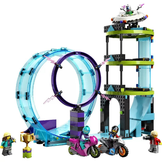 LEGO CITY PROVOCAREA SUPREMA DE CASCADORII PE MOTOCICLETA 60361, LEGO CITY