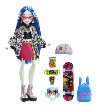 MONSTER HIGH PAPUSA GHOULIA YELPS CU ANIMALUT SI ACCESORII, MONSTER HIGH