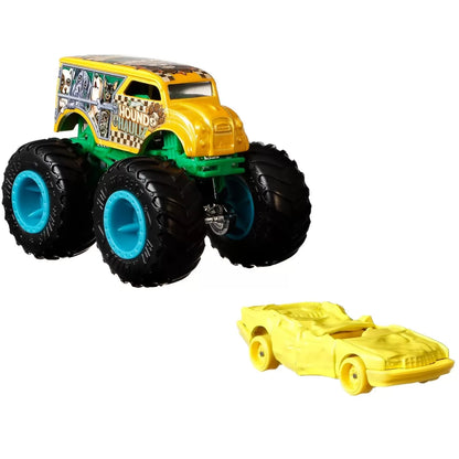 HOT WHEELS MONSTER TRUCK SI MASINUTA METALICA HOUND HAULLER, HOT WHEELS - MONSTER TRUCK