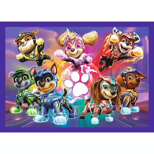 PUZZLE TREFL 4IN1 PATRULA CATELUSILOR MIGHTY MOVIE EROII, TREFL 4IN1