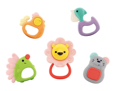 SET 5 JUCARII PENTRU DENTITIE IN CUTIE FOREST BABY, HOLA