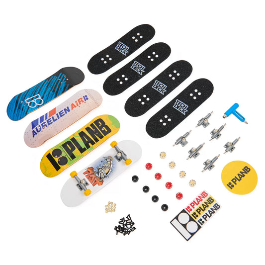 TECH DECK PACHET 4 PIESE FINGERBOARD I: PLANB 9.6CM, TECH DECK