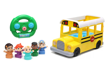 COCOMELON AUTOBUZUL SCOLAR RC CU SUNETE SI LUMINI SCARA 1:18, JADATOYS