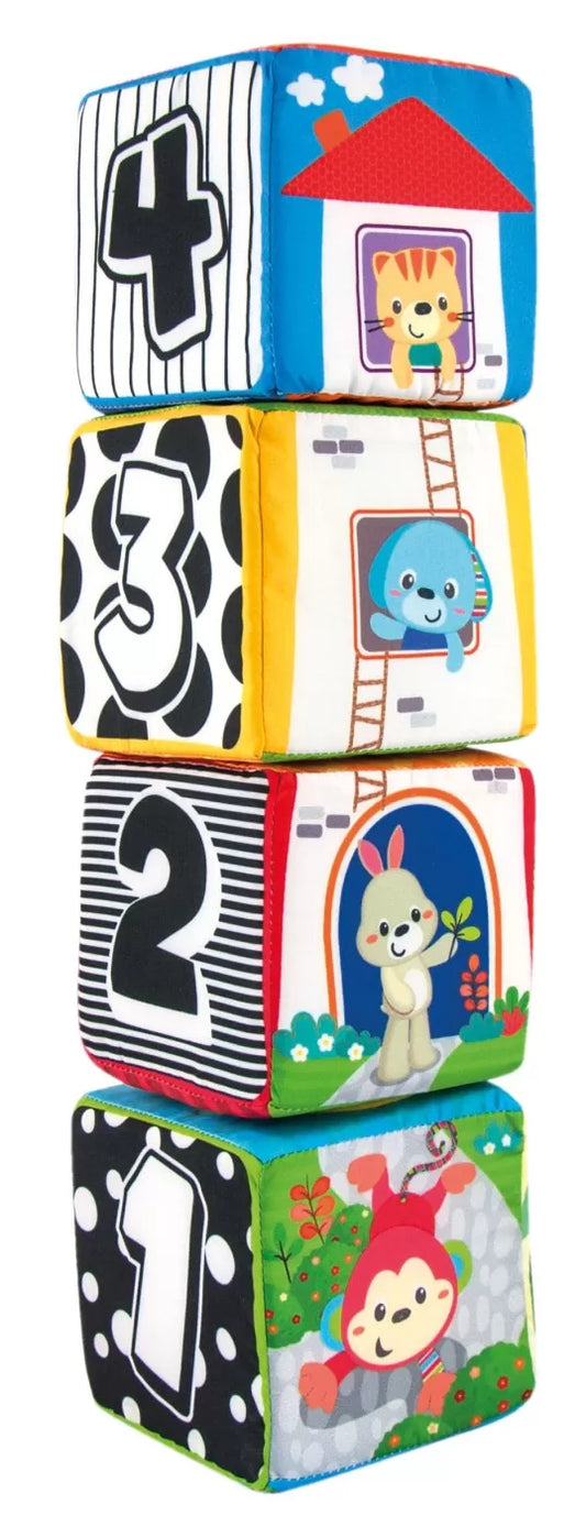 WINFUN SET 4 CUBURI STIVUIBILE DIN MATERIAL TEXTIL, WINFUN