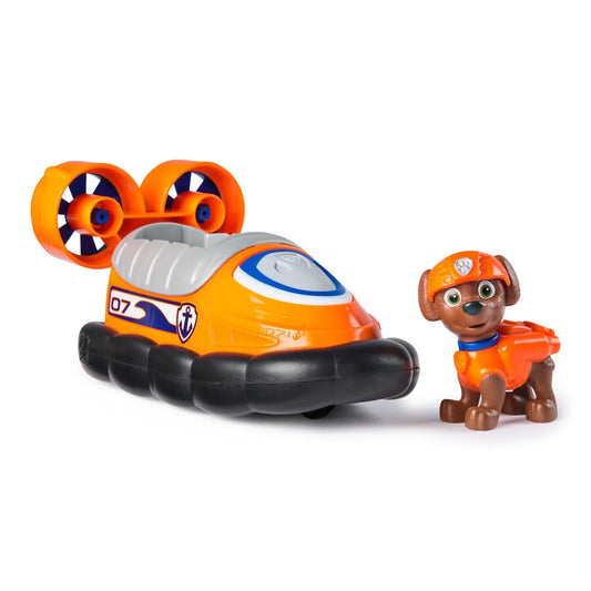 PATRULA CATELUSILOR SET VEHICUL DE BAZA HOVERCRAFT SI FIGURINA ZUMA, PATRULA CATELUSILOR