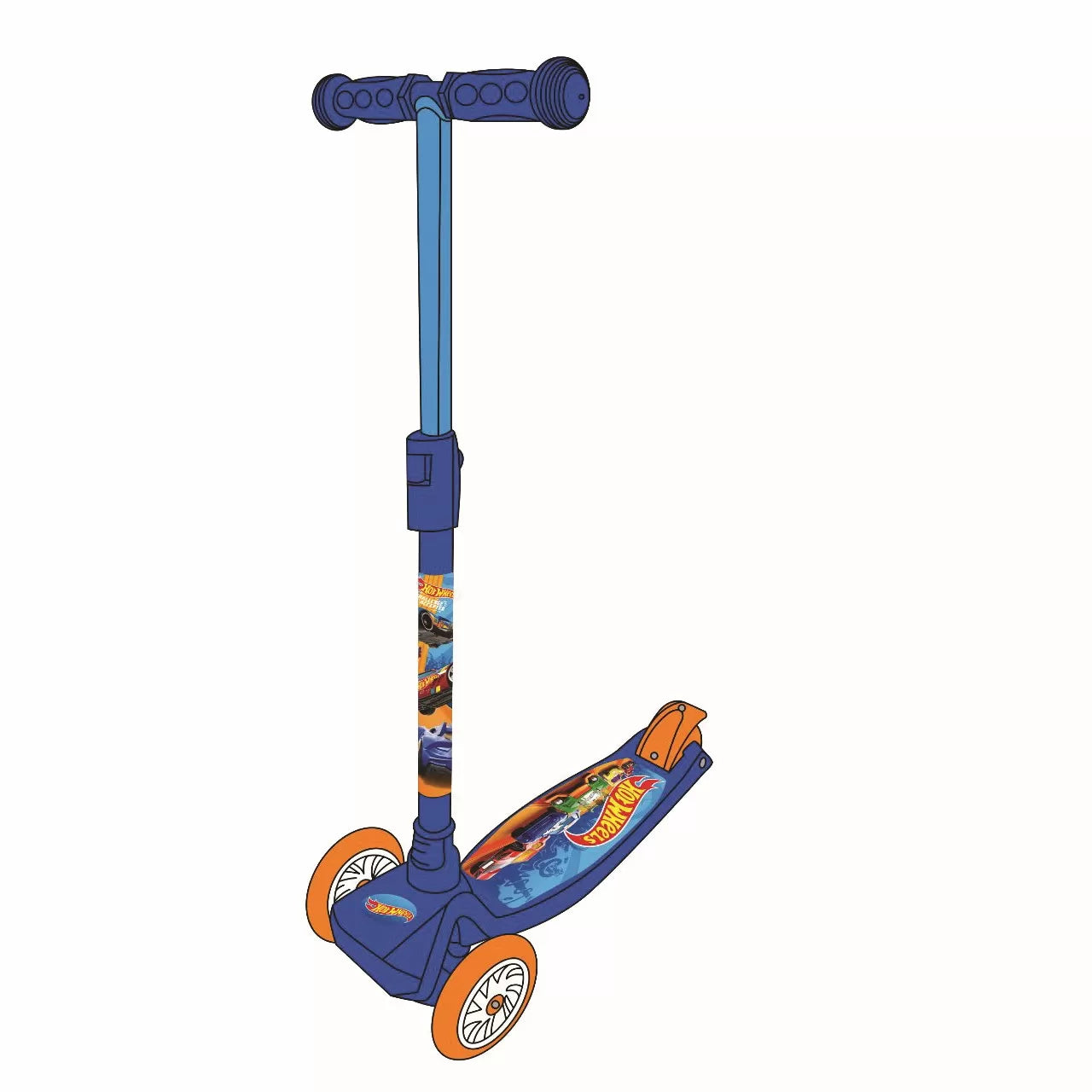 TROTINETA CU 3 ROTI HOT WHEELS, AS