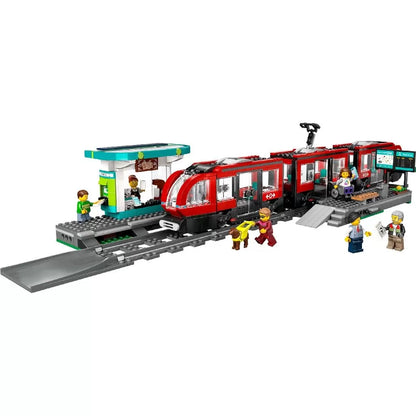 LEGO CITY TRAINS STATIE SI TRAMVAI IN CENTRUL ORASULUI 60423 , LEGO CITY