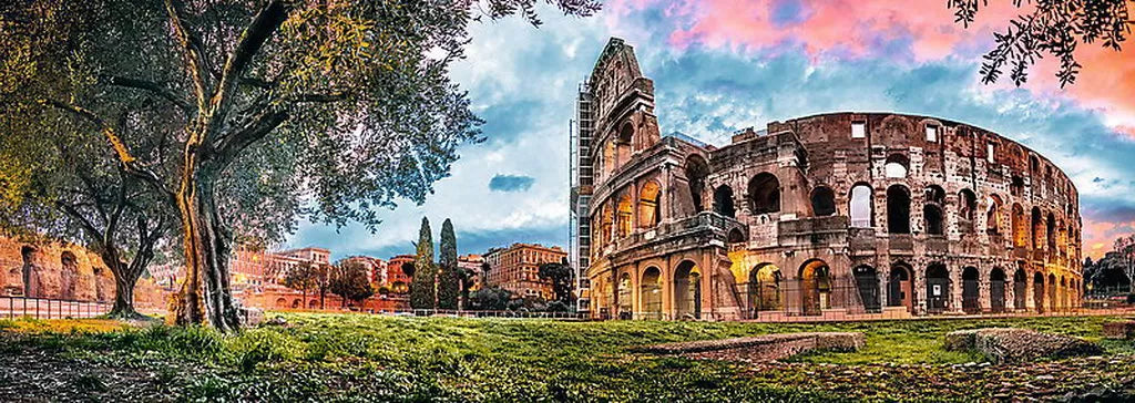 PUZZLE TREFL 1000 PANORAMA COLOSEUMUL LA RASARIT, TREFL 1000P