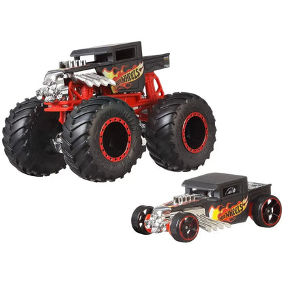 HOT WHEELS MONSTER TRUCK SI MASINUTA METALICA BONE SHAKER, HOT WHEELS - MONSTER TRUCK