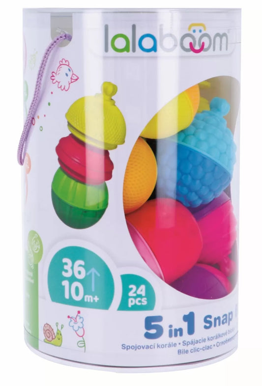 LALABOOM JOC DE DEZVOLTARE BEBE MONTESSORI 24 PIESE, LALABOOM