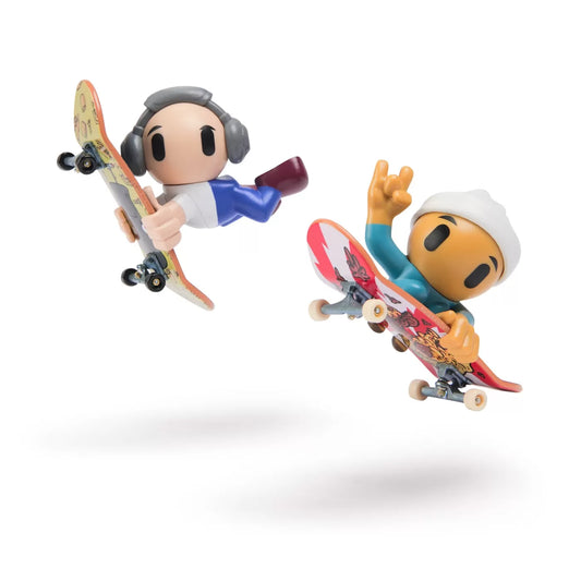 TECH DECK SK8 CREW PACHET 2 SETURI PLITA SI FIGURINA 9.6CM CASCA ALBA SI CASTI GRI, TECH DECK