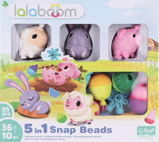 LALABOOM JOC DE DEZVOLTARE BEBE MONTESSORI 25 PIESE, LALABOOM