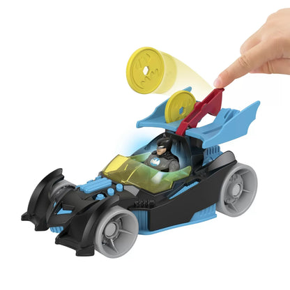 FISHER PRICE IMAGINEXT DC SUPER FRIENDS VEHICUL CU FIGURINA BATMAN CU COSTUM GRI, FISHER PRICE - DC SUPER FRIENDS