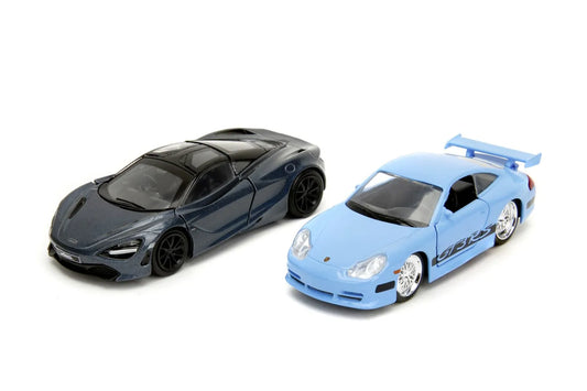 JADA FAST AND FURIOUS LEGACY SET 2 MASINUTE METALICE PORSCHE 911 GT3 RS SI MCLAREN 720S SCARA 1:32, JADATOYS - FAST AND FURIOUS