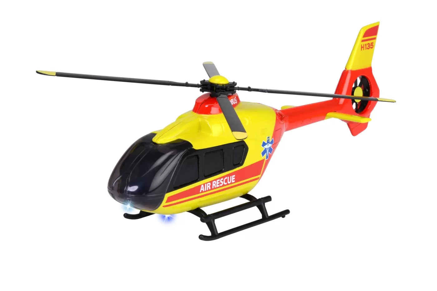 MAJORETTE ELICOPTER DE SALVARE AIRBUS H135 CU SUNETE SI LUMINI, MAJORETTE