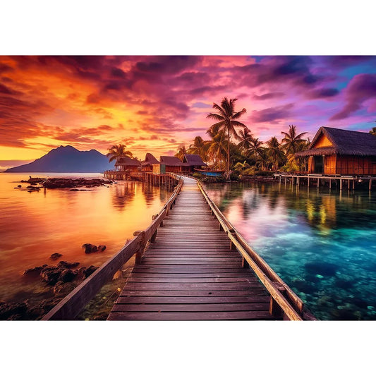PUZZLE TREFL 1000 INSULA PARADISULUI, TREFL 1000P