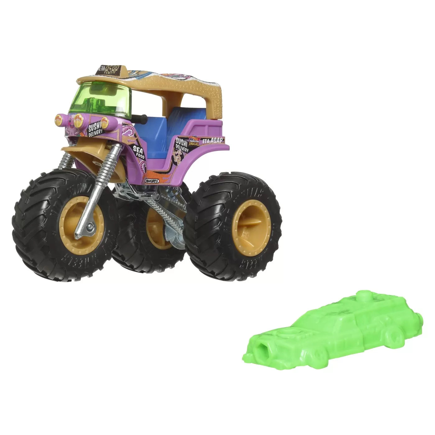 HOT WHEELS MONSTER TRUCK MASINUTA TUK NROLL SCARA 1:64, HOT WHEELS - MONSTER TRUCK