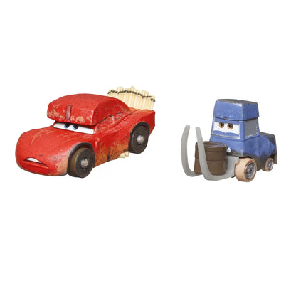 CARS3 SET 2 MASINUTE METALICE CAVE FULGER MCQUEEN SI PITSTOPOSAURUS, CARS - MASINI