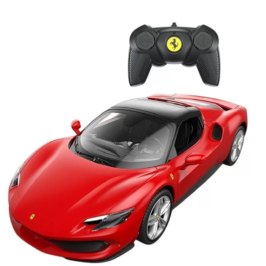 MASINA CU TELECOMANDA FERRARI 296 GTS CU SCARA 1 LA 16, RASTAR 1:16