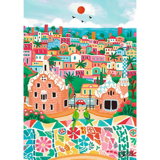 PUZZLE TREFL 1000 PREMIUM PLUS BARCELONA SPANIA, TREFL 1000P