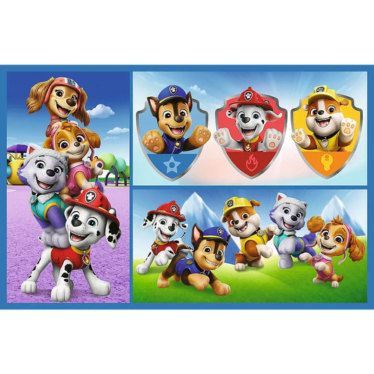 PUZZLE TREFL 2X70 PATRULA CATELUSILOR ECHIPA CATELUSILOR, TREFL 2X70