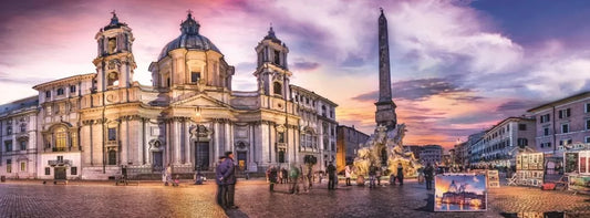 PUZZLE TREFL 500 PANORAMA PIATA NAVONA DIN ROMA, TREFL 500P