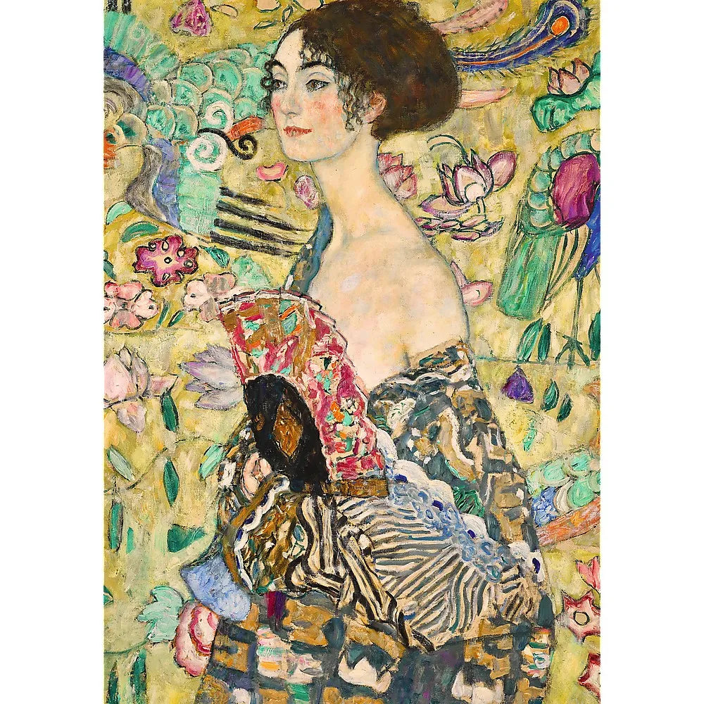 PUZZLE TREFL 1000 ART COLLECTION GUSTAV KLIMT DOAMNA CU EVANTAI, TREFL 1000P