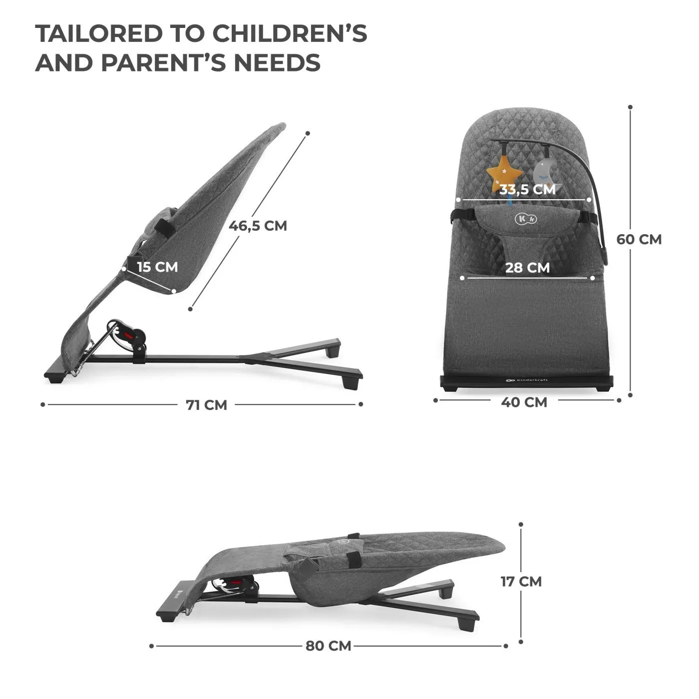 BALANSOAR KINDERKRAFT MIMI, GREY, KINDERKRAFT