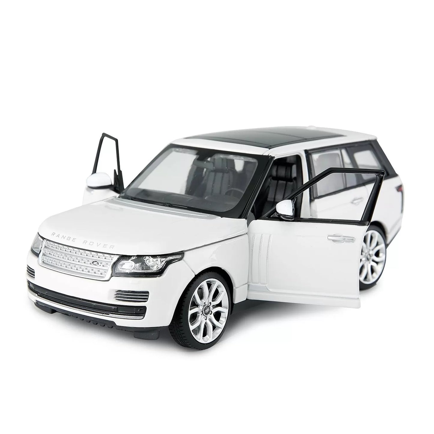 MASINUTA METALICA RANGE ROVER ALB SCARA 1 LA 24, RASTAR METAL 1:24