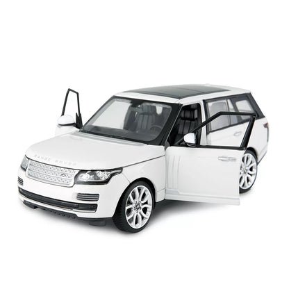 MASINUTA METALICA RANGE ROVER ALB SCARA 1 LA 24, RASTAR METAL 1:24
