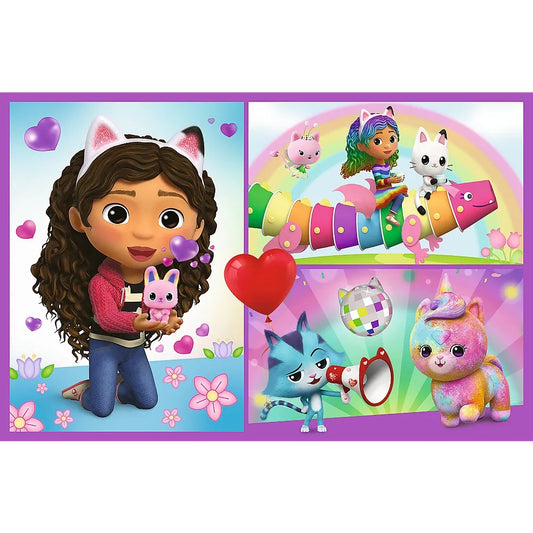 PUZZLE TREFL 2X70 GABBYS DOLLHOUSE AVENTURILE LUI GABBY, TREFL 2X70