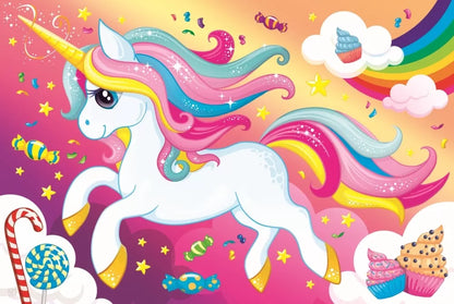 PUZZLE TREFL 100 FRUMOSUL UNICORN, TREFL 100P