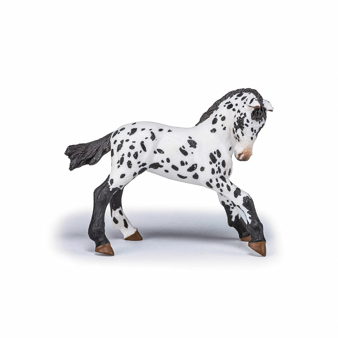 PAPO FIGURINA MANZ APPALOOSA NEGRU, RASE DE CAI SI PONEI
