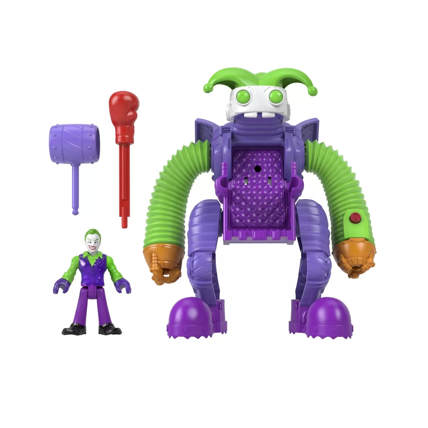 FISHER PRICE IMAGINEXT DC SUPER FRIENDS VEHICUL CU FIGURINA JOKER, FISHER PRICE - DC SUPER FRIENDS