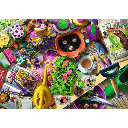 PUZZLE TREFL 1000 ARANJAREA GRADINII ARTIST ANDREW FARLEY, TREFL 1000P