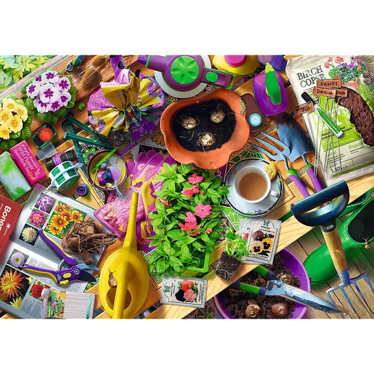 PUZZLE TREFL 1000 ARANJAREA GRADINII ARTIST ANDREW FARLEY, TREFL 1000P