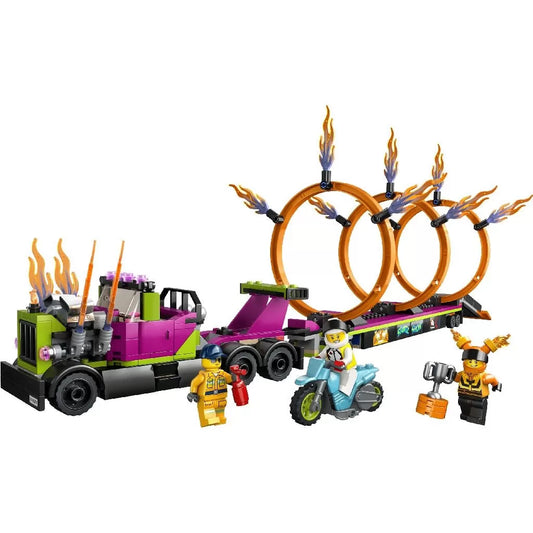 LEGO CITY CAMION DE CASCADORIE SI PROVOCAREA CERCURILOR DE FOC 60357, LEGO CITY
