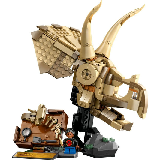 LEGO JURASSIC WORLD FOSILE DE DINOZAUR CRANIU DE TRICERATOPS 76969, LEGO JURASSIC WORLD
