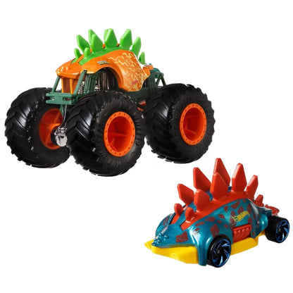 HOT WHEELS MONSTER TRUCK SI MASINUTA METALICA MOTOSAURUS, HOT WHEELS - MONSTER TRUCK