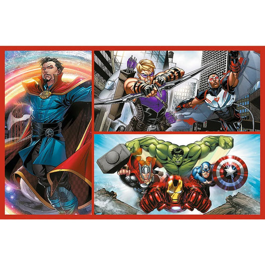 PUZZLE TREFL 2X70 MARVEL AVENGERS MISIUNEA SUPER EROILOR MARVEL AVENGERS, TREFL 2X70