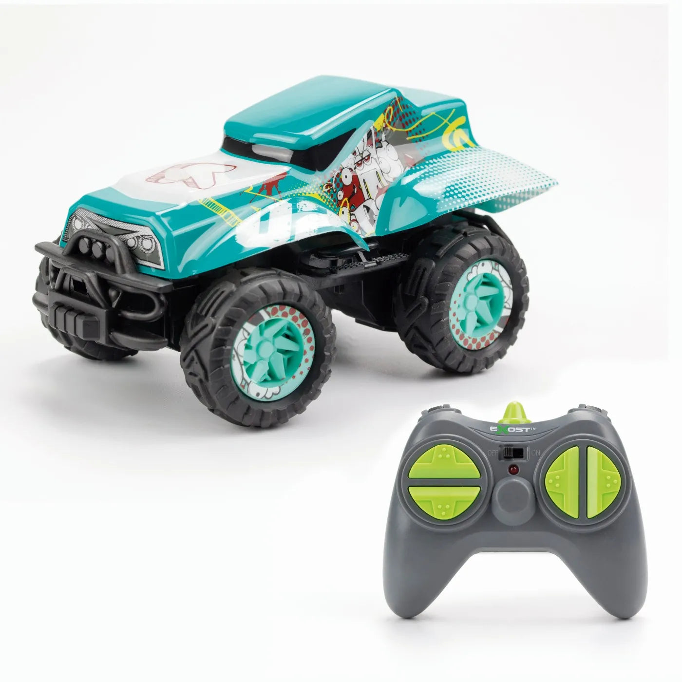 SILVERIT EXOST MASINA CU TELECOMANDA X MONSTER VERDE, SILVERLIT